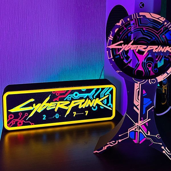 Світловий бокс CyberPunk 2077 4005 фото