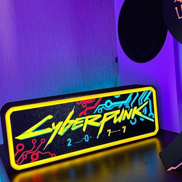 Світловий бокс CyberPunk 2077 4005 фото