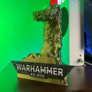 Тримач 2в1 для двох геймпадів та навушників Warhammer 0144 фото